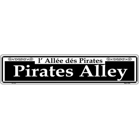 Pirates Alley Novelty Metal Street Sign 24" x 5" (ST)