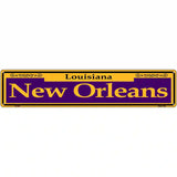 New Orleans Purple Novelty Metal Street Sign 24" x 5" (ST)