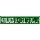 Golden Knights Blvd Novelty Metal Street Sign 24" x 5" (ST)