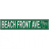 Beach Front Ave Novelty Metal Street Sign 24" x 5" (ST)