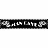 Man Cave Home Theater Novelty Metal Street Sign 24" x 5" (ST)