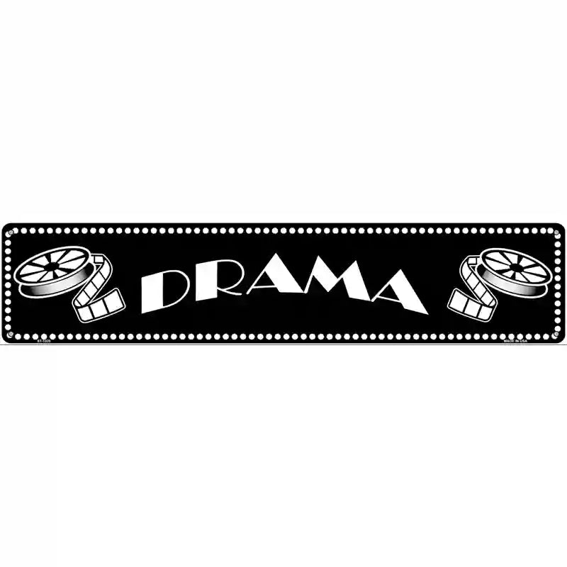 Drama Home Theater Novelty Metal Street Sign 24" x 5" (ST)