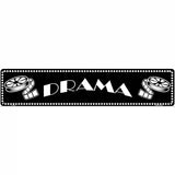 Drama Home Theater Novelty Metal Street Sign 24" x 5" (ST)