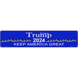 Blue Trump 2024 Novelty Metal Street Sign 24" x 5" (ST)