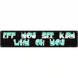 Eff You See Kay  Novelty Metal Street Sign 24" x 5" (ST)