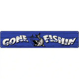 Gone Fishin Novelty Metal Street Sign 24" x 5" (ST)