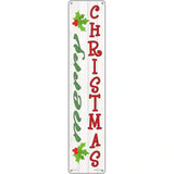 Merry Christmas Mistletoe Novelty Metal Street Sign 24" x 5" (ST)