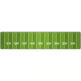 Football Field Novelty Metal Street Sign 24" x 5" (ST)