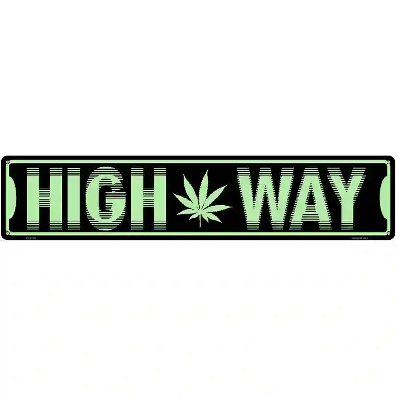 High Way Novelty Metal Street Sign 24" x 5" (ST)
