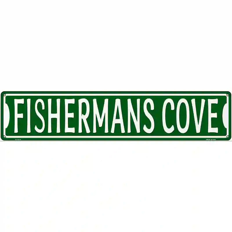 Fisherman Cove Novelty Metal Street Sign 24" x 5" (ST)