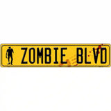Zombie Blvd Metal Novelty Street Sign 24" x 5" (ST)
