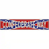 Confederate Way Metal Novelty Street Sign 24" x 5" (ST)