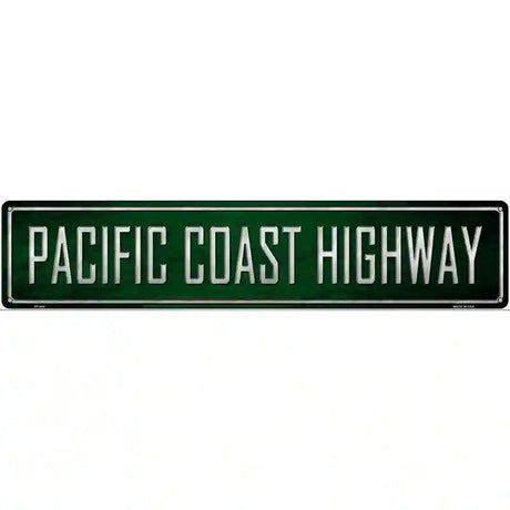 Pacific Coast Highway Metal Novelty Street Sign 24" x 5" (ST)