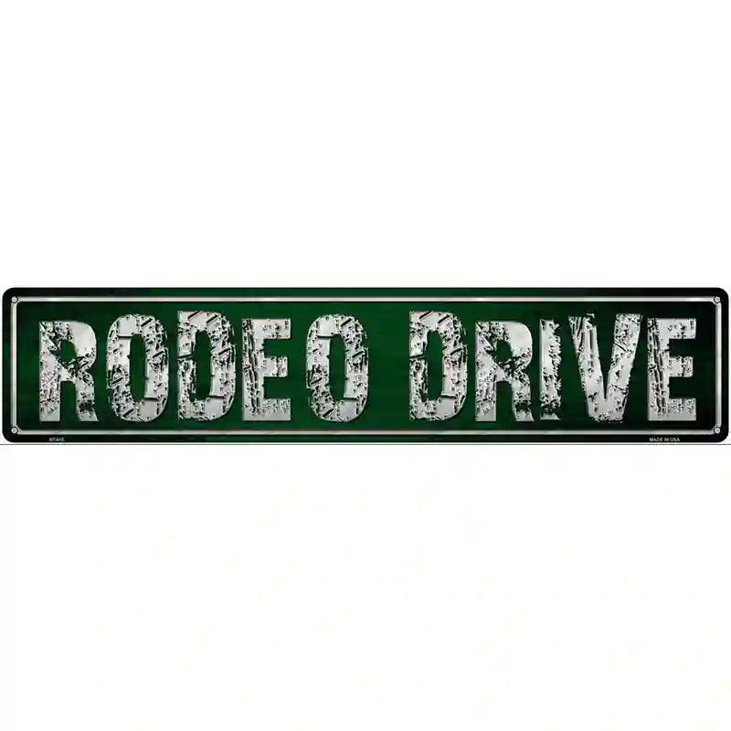 Rodeo Drive Metal Novelty Street Sign 24" x 5" (ST)
