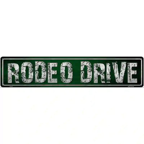 Rodeo Drive Metal Novelty Street Sign 24" x 5" (ST)