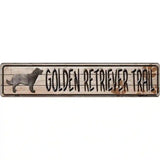 Golden Retriever Novelty Metal Street Sign 24" x 5" (ST)