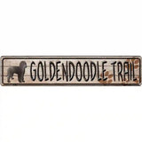 Golden Trail Novelty Metal Street Sign 24" x 5" (ST)