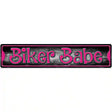 Biker Babe Novelty Metal Street Sign 24" x 5" (ST)