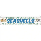Seashells Novelty Metal Street Sign 24" x 5" (ST)