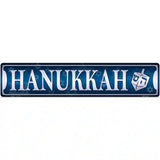 Hanukkah Novelty Metal Street Sign 24" x 5" (ST)