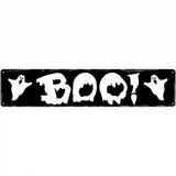 Boo Novelty Metal Street Sign 24" x 5" (ST)