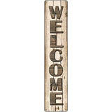 Welcome Wood Novelty Metal Street Sign 24" x 5" (ST)