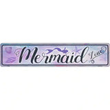 Mermaid Zone Novelty Metal Street Sign 24" x 5" (ST)