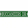 Buccaneers Dr Novelty Metal Street Sign 24" x 5" (ST)