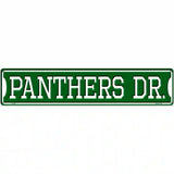 Panthers Dr Novelty Metal Street Sign 24" x 5" (ST)