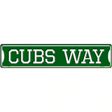 Cubs Way Novelty Metal Street Sign 24" x 5" (ST)