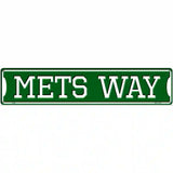 Mets Way Novelty Metal Street Sign 24" x 5" (ST)