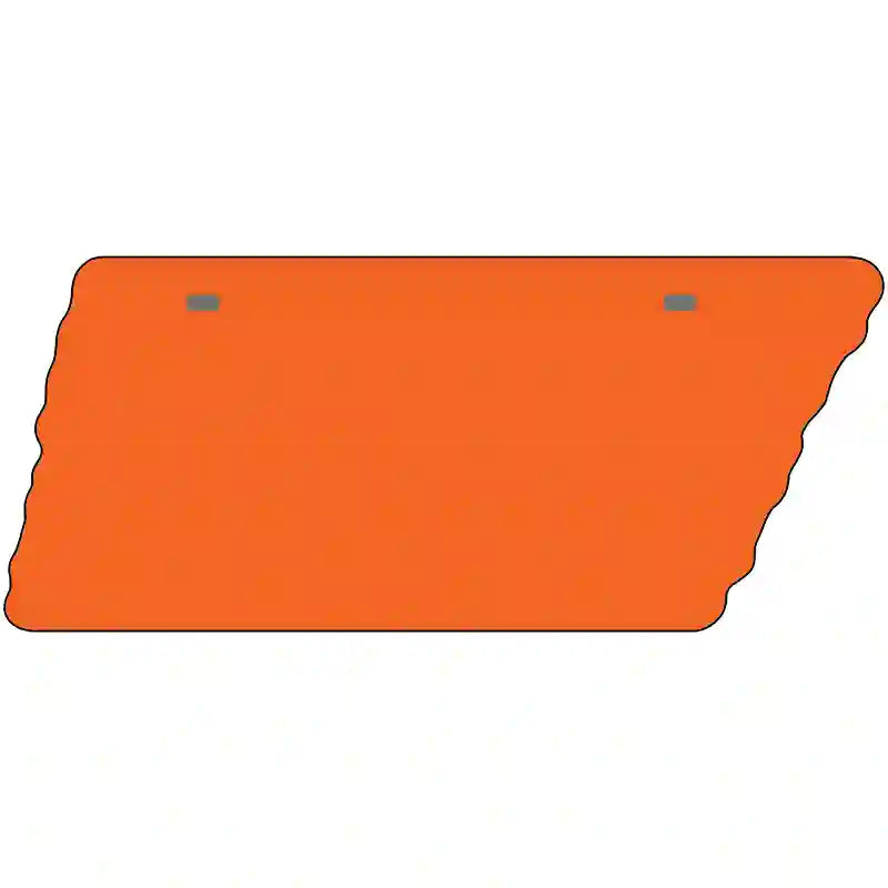 Orange Solid Novelty Metal Tennessee License Plate Tag TN-006 13.5" x 5.5" Plate (TN)