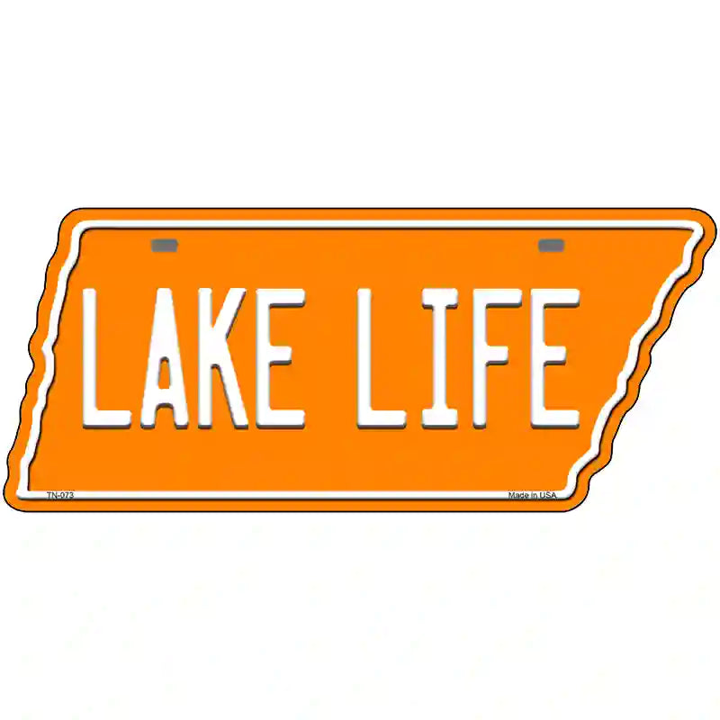Lake Life Novelty Metal Tennessee License Plate Tag TN-073 13.5" x 6" Plate (TN)