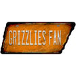 Grizzlies Fan Novelty Rusty Effect Metal Tennessee License Plate Tag TN-135