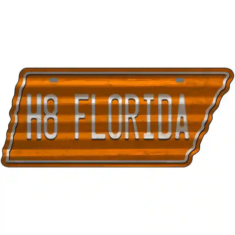H8 Florida Novelty Corrugated Effect Metal Tennessee License Plate Tag TN-259
