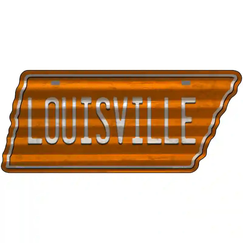 Louisville Novelty Corrugated Effect Metal Tennessee License Plate Tag TN-272 13.5" x 5.5" Plate (TN)