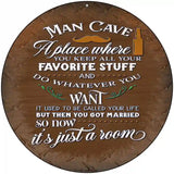 Its Just A Room Novelty Metal Circular Sign 8" (UC)