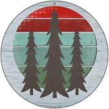 Three Trees Novelty Metal Circle Sign 8" (UC)