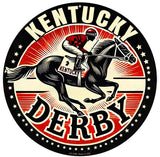 Kentucky Derby Novelty Metal Circular Sign C-2088