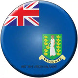 British Virgin Islands Country Novelty Metal Circular Sign 8" (UC)