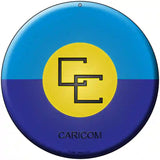 Caricorn Country Novelty Metal Circular Sign 8" (UC)