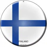Finland Country Novelty Metal Circular Sign 8" (UC)