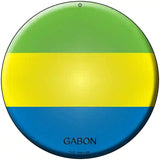 Gabon Country Novelty Metal Circular Sign 8" (UC)
