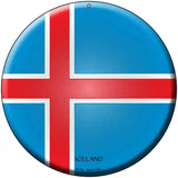 Iceland Country Novelty Metal Circular Sign 8" (UC)