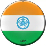 India Country Novelty Metal Circular Sign 8" (UC)