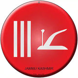Jammu Kashmir Country Novelty Metal Circular Sign 8" (UC)
