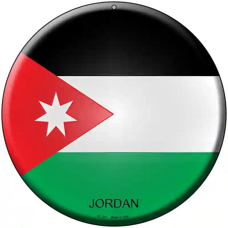 Jordan Country Novelty Metal Circular Sign 8" (UC)
