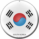 South Korea Country Novelty Metal Circular Sign 8" (UC)