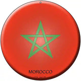 Morocco Country Novelty Metal Circular Sign 8" (UC)