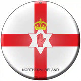 Northern Ireland Country Novelty Metal Circular Sign 8" (UC)
